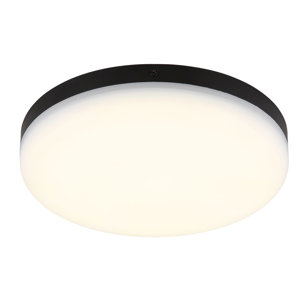 Éclairage de plafond Matthew design noir Ø 22cm
