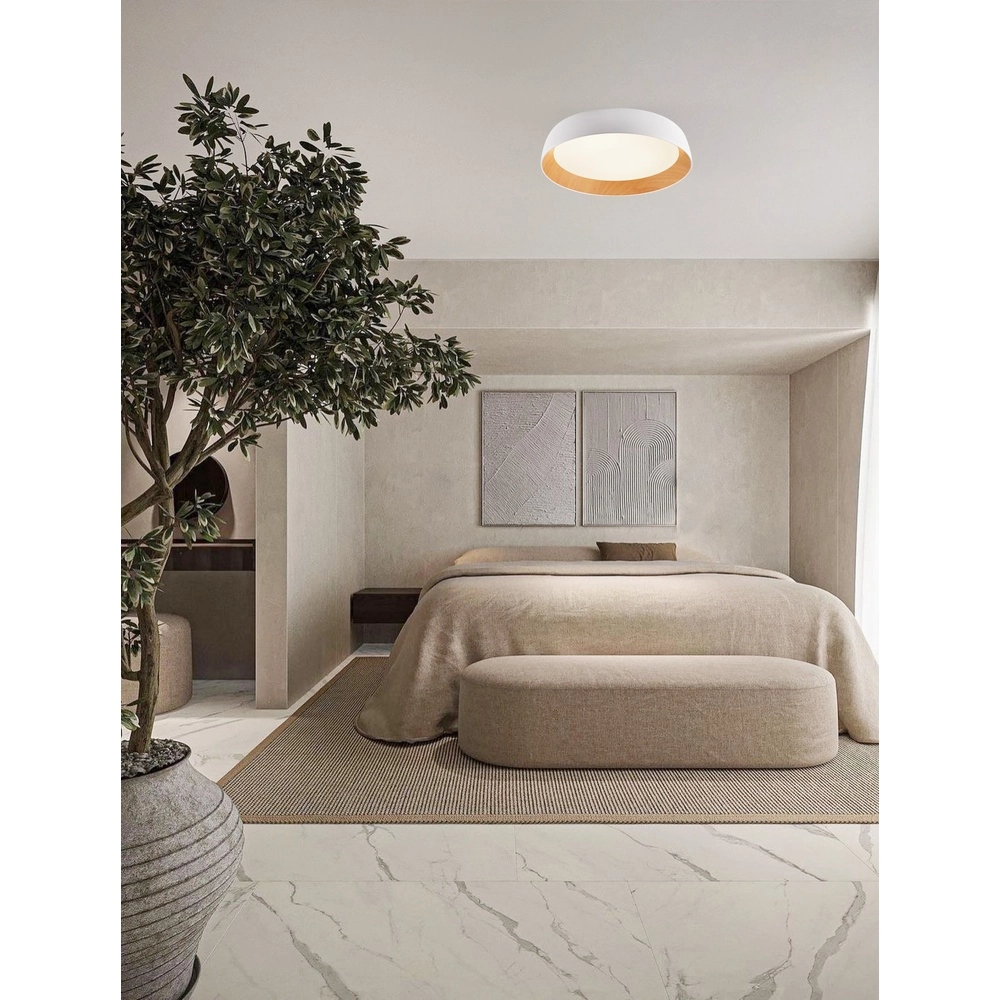 Plafonnier Sigi  Ø 60cm blanc Lyora 5212017448651