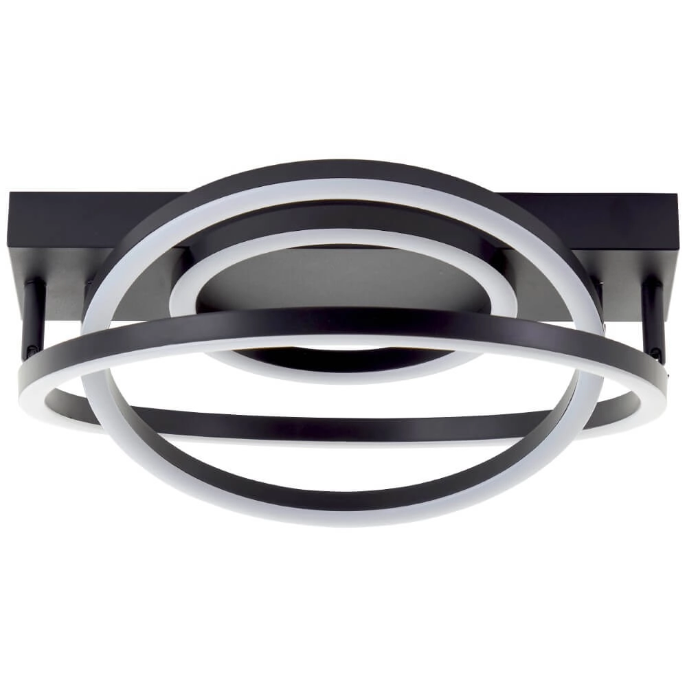 Plafonnier à intensité variable Pedley noir Brilliant 4004353442094