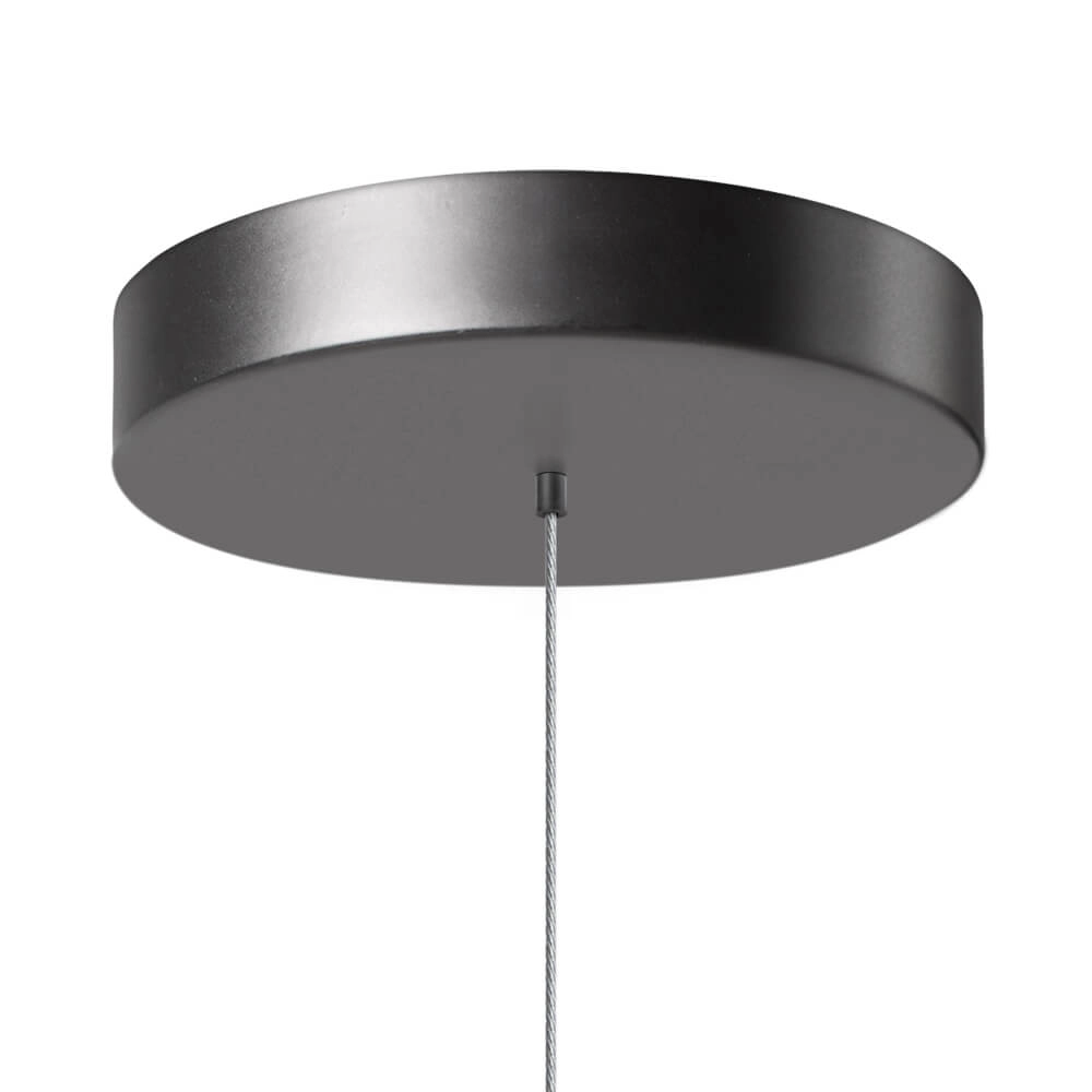 Lampe à suspension en verre Gary noir avec verre transparent ETH 9900002611352