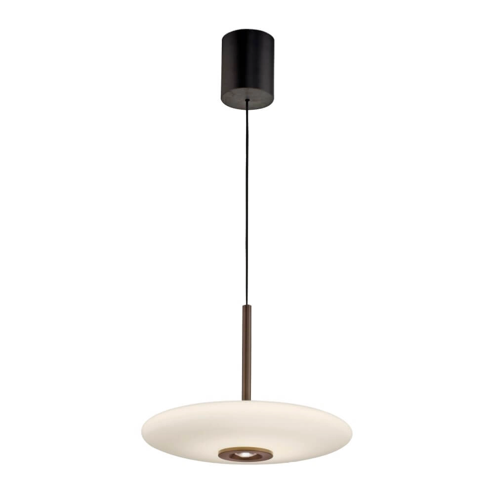 Lampe suspendue Pure E-Vitrum marron de créateur Paul Neuhaus 4012248382677