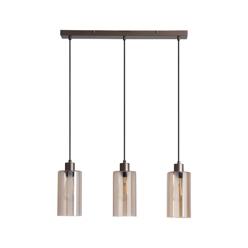 Lampe pendante de conception Kent Ligne droite bronze léger à 3 Searchlight 5,05342E+12