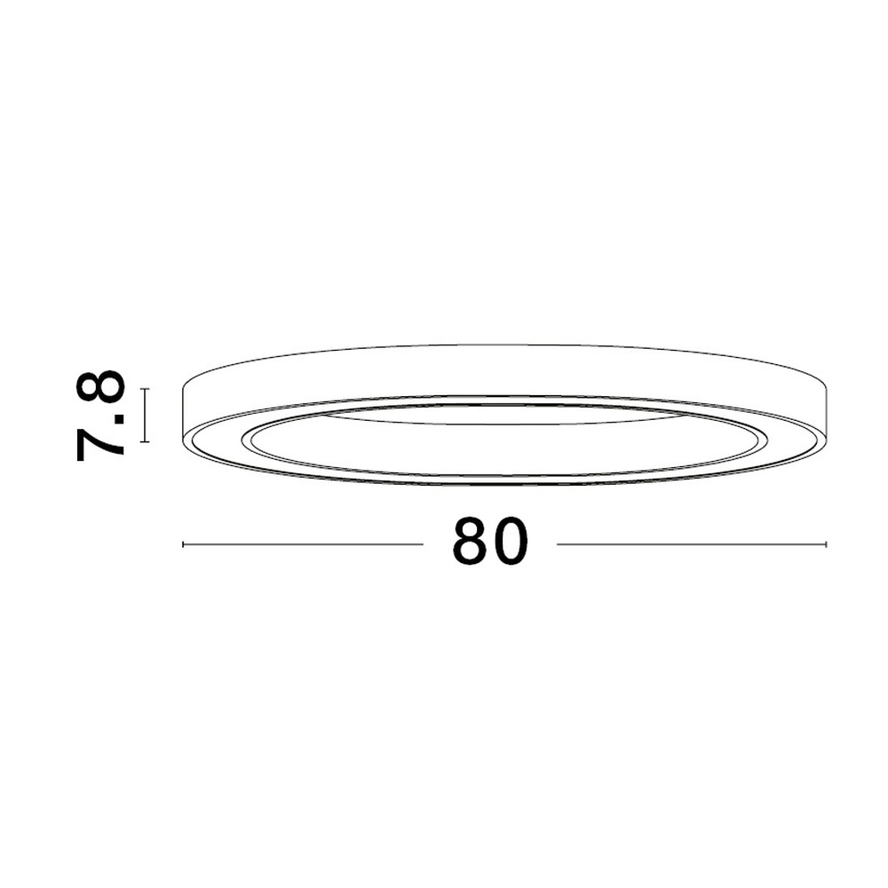Plafonnier design Sting blanc Ø 80cm Lyora 5212017437495