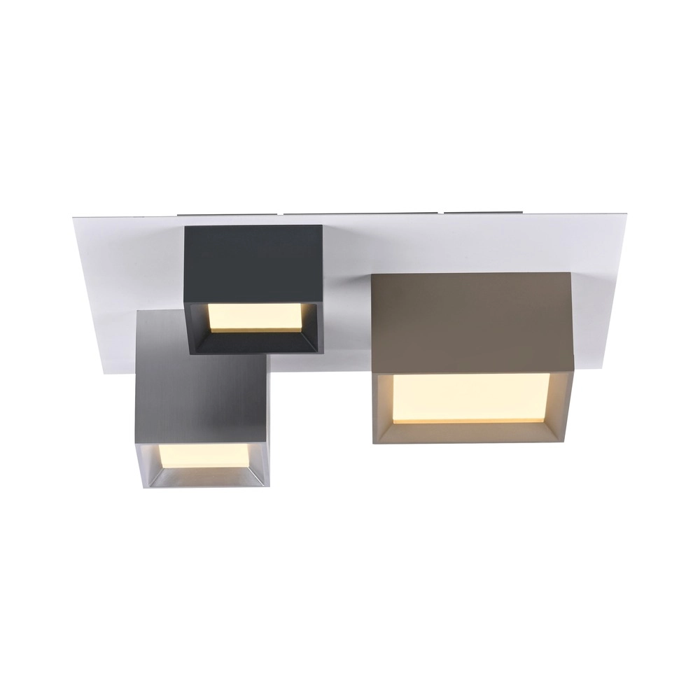 Lumière LED de plafond Pure Manhattan 3-lumière Paul Neuhaus 4012248396872