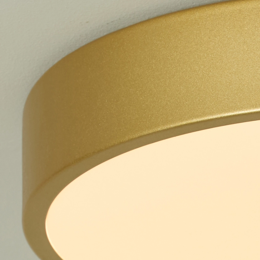 Éclairage de plafond Grace Ø 30 cm d’or Lyora 5053423315881