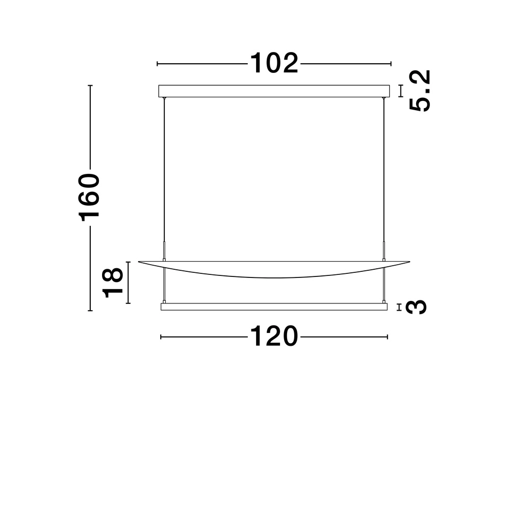 Suspension design Diona ovale noir avec blanc Lyora 5212017451484