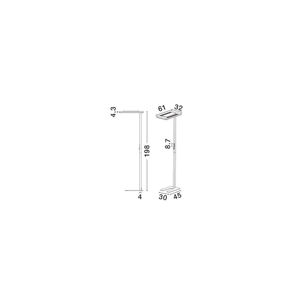 Lampadaire blanc Biolight anti-UV Lyora 5212017477811