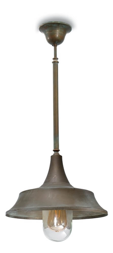 Lampe suspendue Country Atelier laiton vieilli