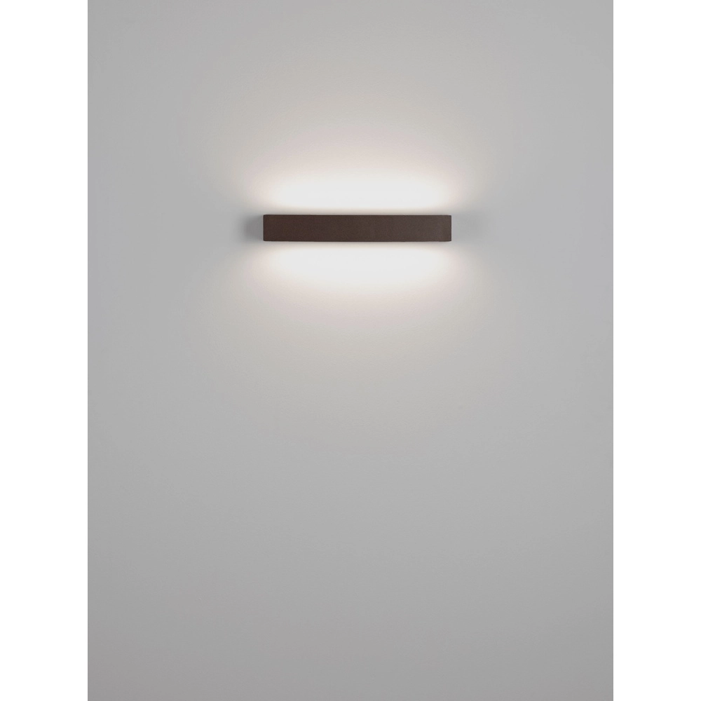 Lampe murale élégante Lane brun rouille 36cm - 28W Lyora 5212017496836