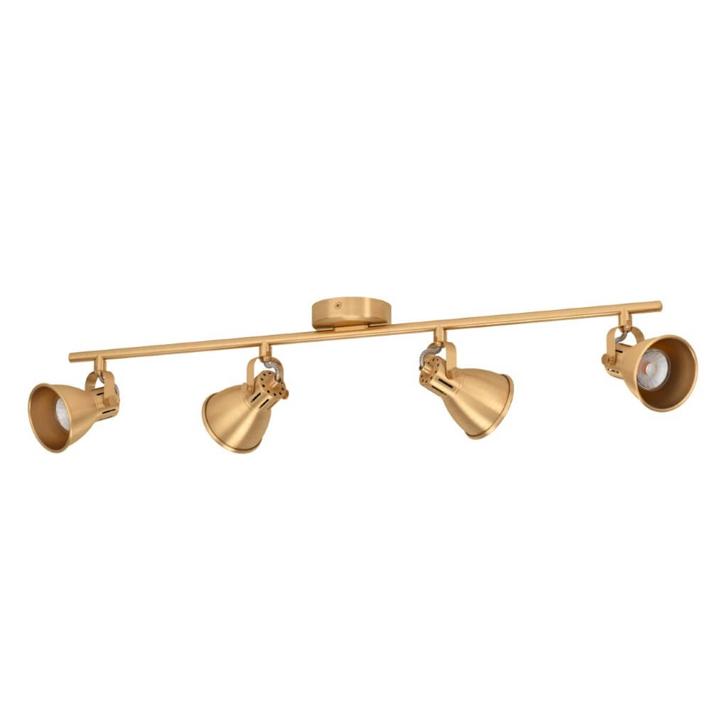 Spot de plafond en laiton Seras 4x GU10