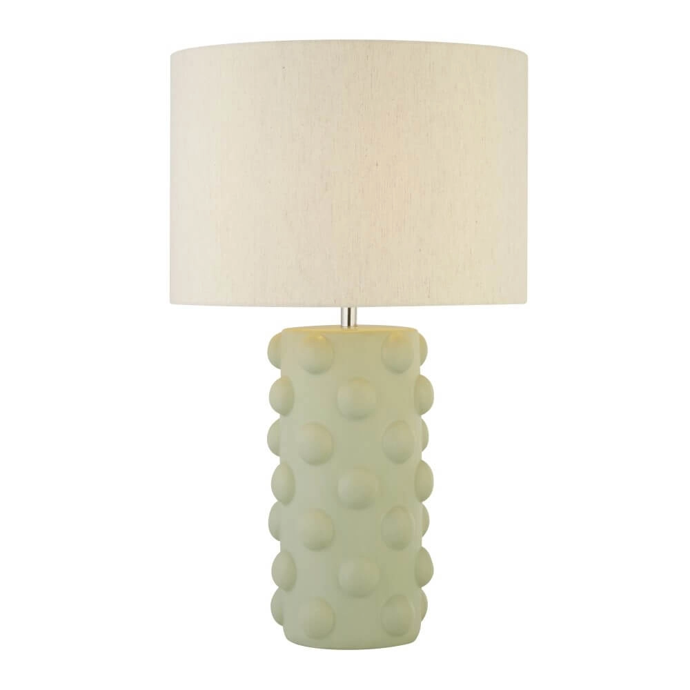 Lampe de table Tablu vert avec capuche grise Lampe de table Tablu vert avec capuche grise