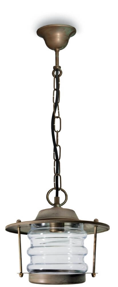 Lampe à suspension en laiton Onda S