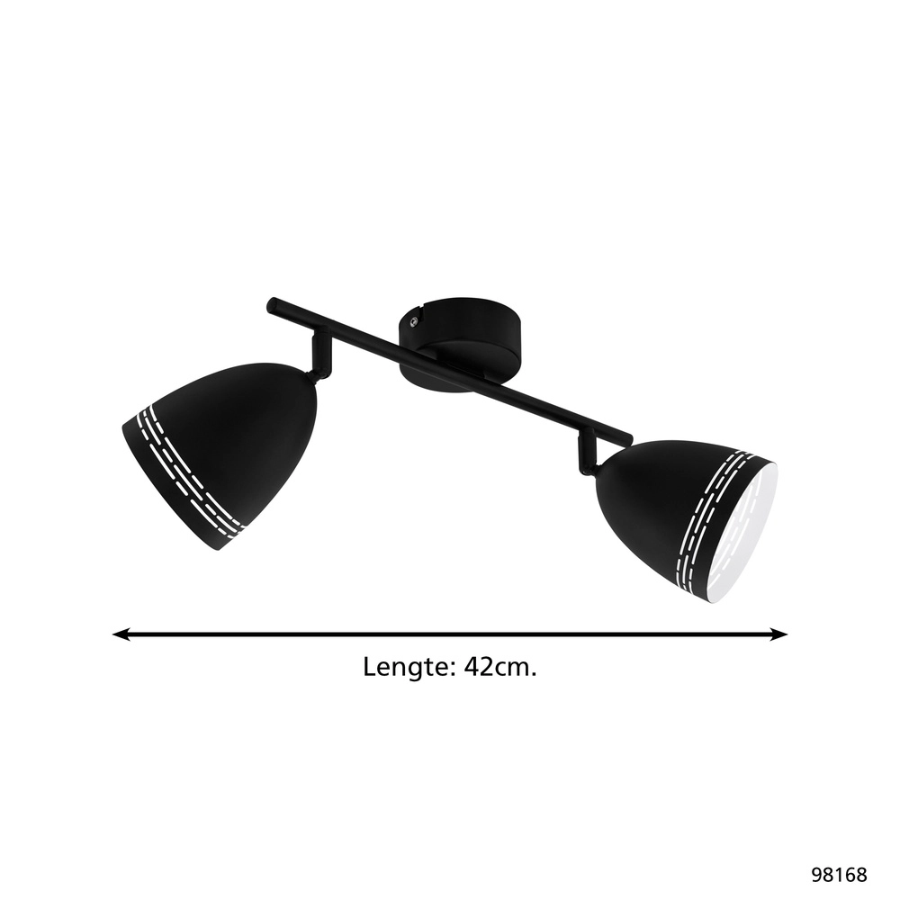 Lampe de plafond Sabatella Noir Eglo 9002759981686