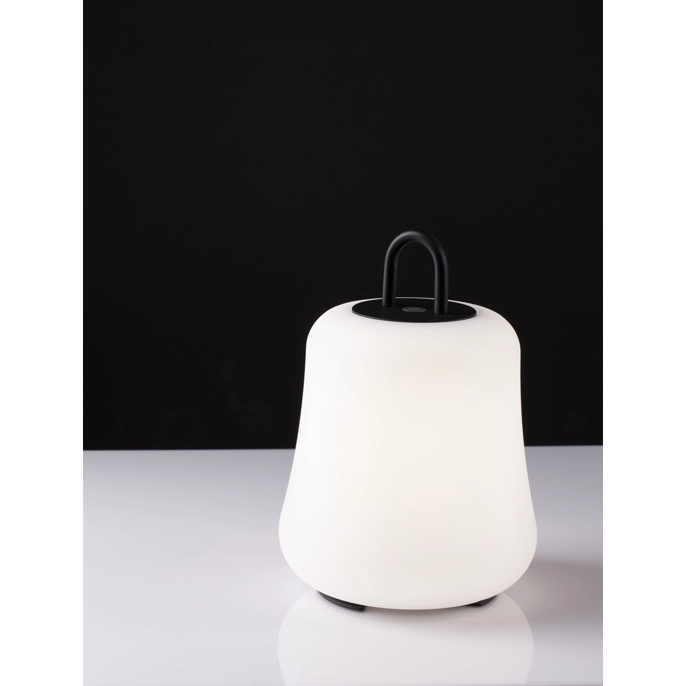 Lampe de table Jigra Anthracite rechargeable avec blanc