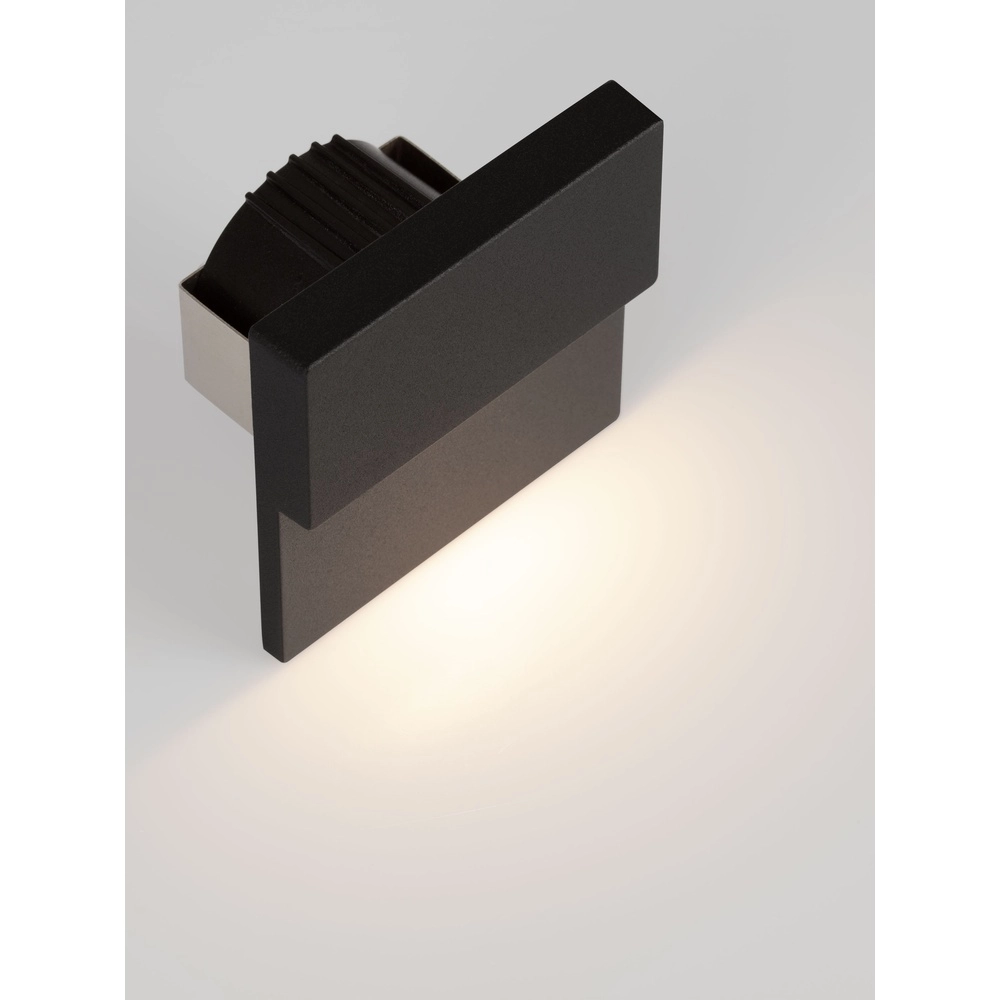 Lampe murale encastrée Dan 2700K noir Lyora 5212017497475
