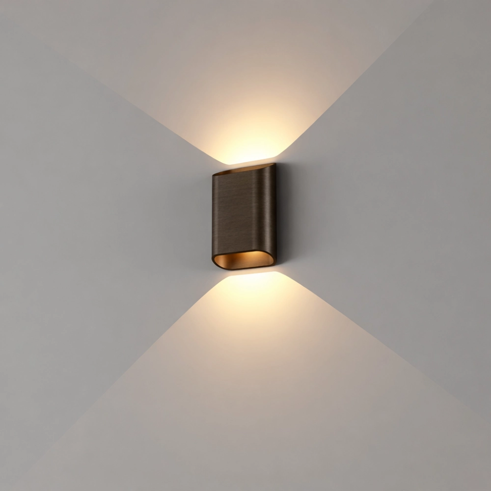 Lampe murale de conception Diaz-S Brun antique foncé faible à chaud