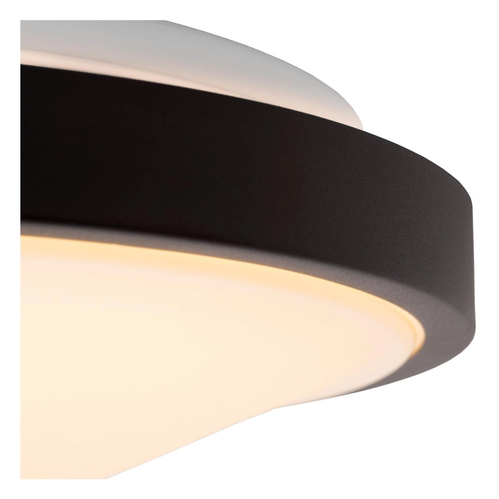 Lumière noire au plafond Dasher Ø 29,3cm IP44 pour la salle de bain Lucide 5411212792075