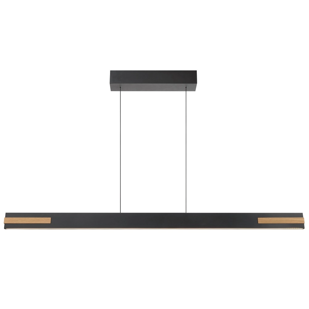 Lampe suspendue élégante Streamline noir avec bois Brilliant 4004353463631