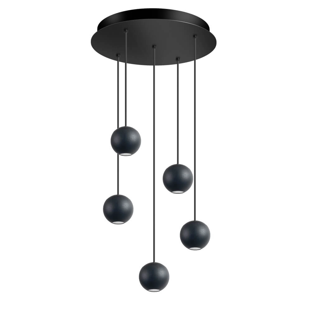 Suspension design Grace 5 lumières noir ETH 8720195309109