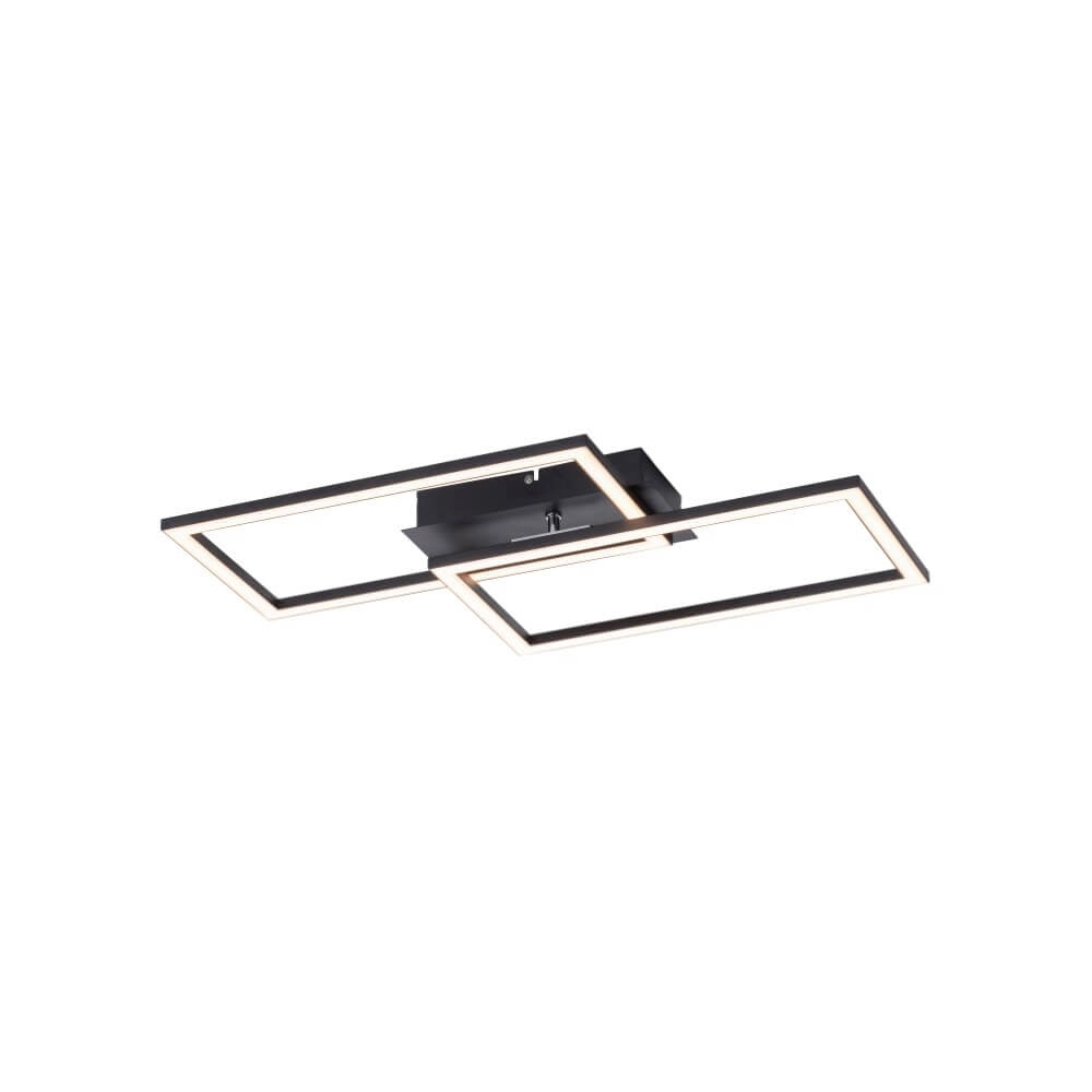 Plafonnier noir Iven avec LED Plafonnier noir Iven avec LED