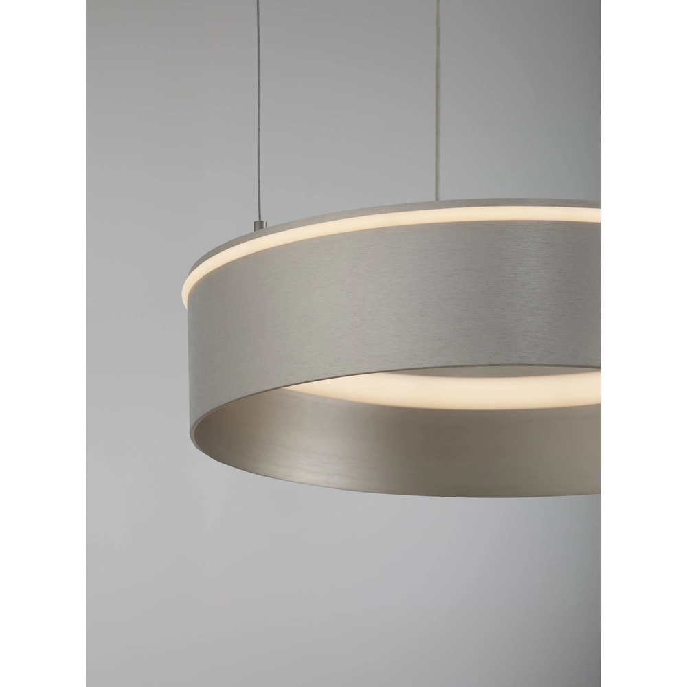 Lampe pendante moderne Olivia nickel Ø 40cm Lyora 5212017494207