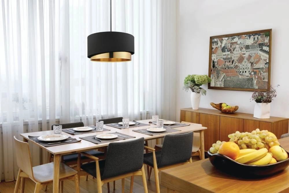 Lampe à suspension noire et dorée Manderline Ø 45 cm Stars of Light 9002759399252