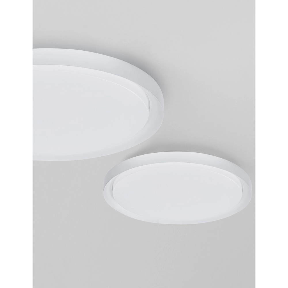 Plafonnier Troy blanc Ø 46cm Lyora 5212017425782