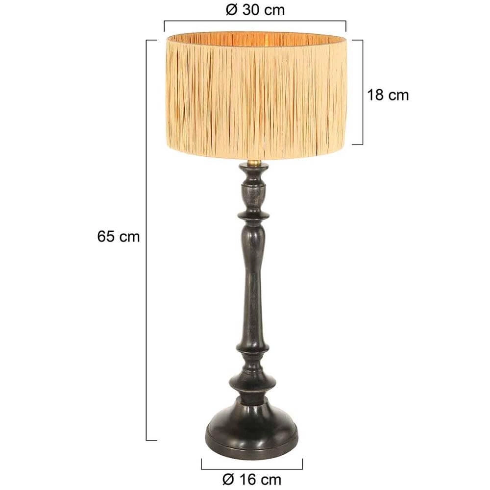 Lampe de table Bois avec capuche couleur paille Steinhauer 8712746172652
