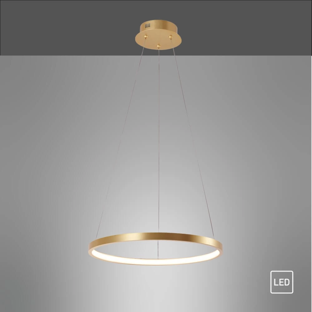 Lampe suspendue ronde Circle or Ø 39cm Just Light 4043689960391