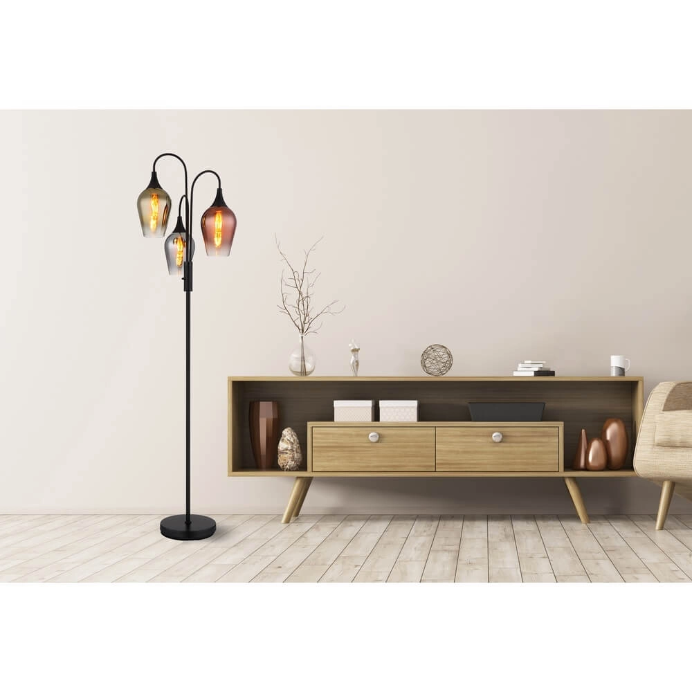 Lampadaire Lavus Verre coloré 3 lumières Globo 9007371474202