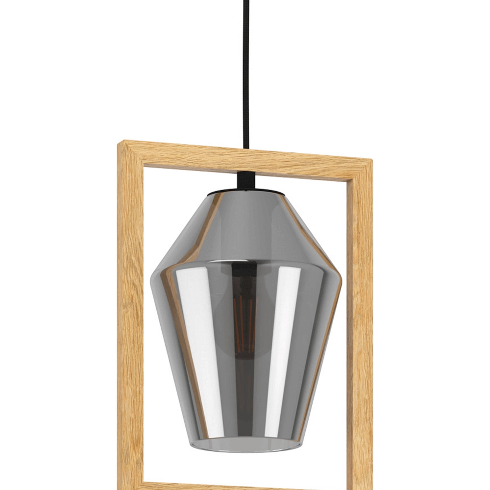 Lampe suspendue en bois Viglioni Eglo 9002759997014
