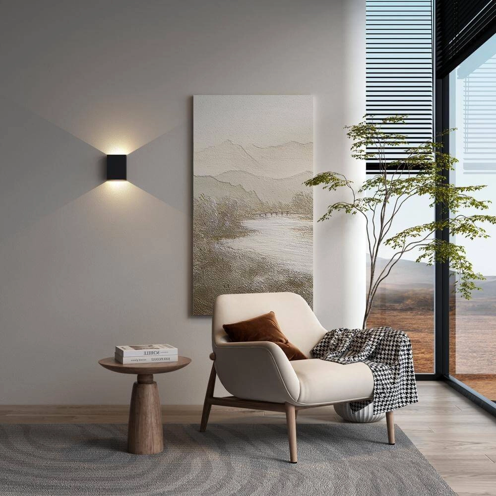 Applique murale élégante Memphis noir Artdelight 8720701102408