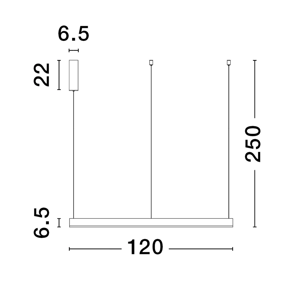 Suspension Motif noir Ø 120cm 2700-6500K Lyora 5212017443700