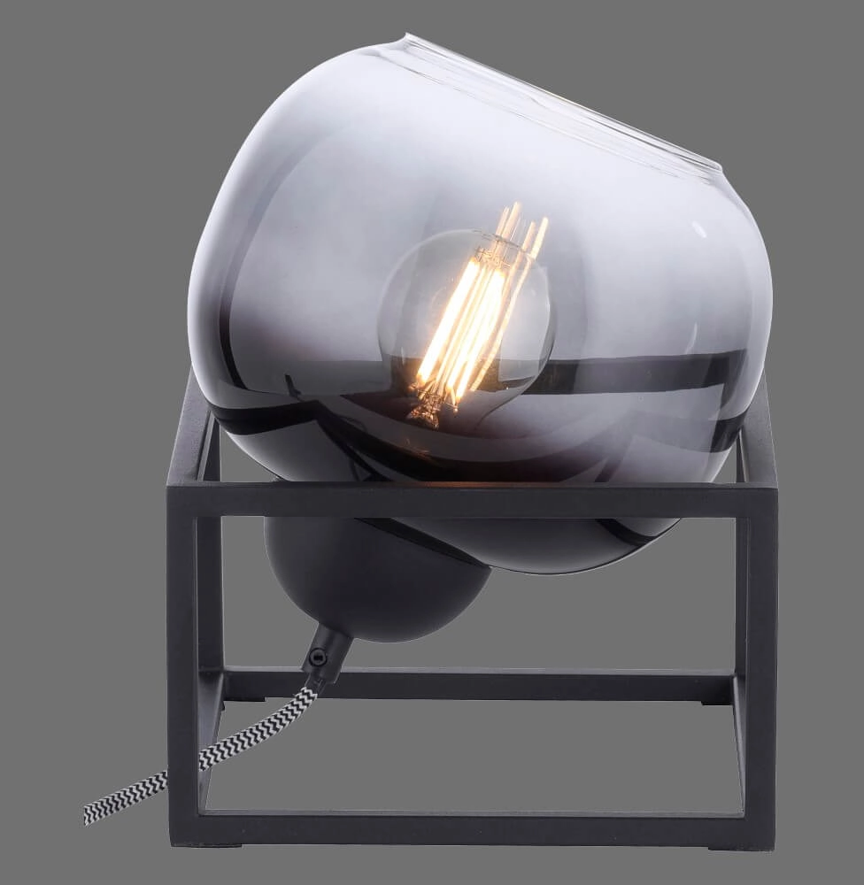 Lampe de table noire Zea Just Light 4043689993771