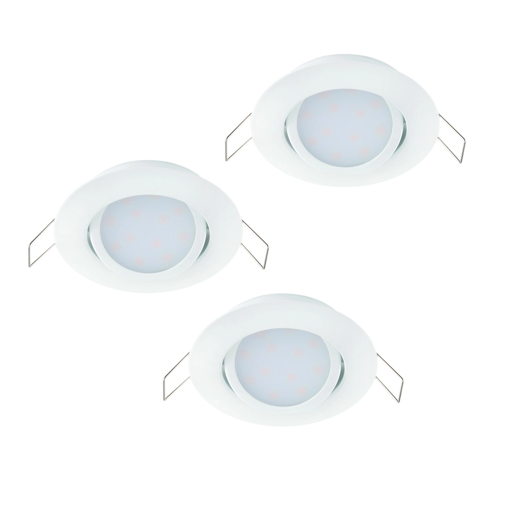 Ensemble de 3 projecteurs encastrés Edith Blanc