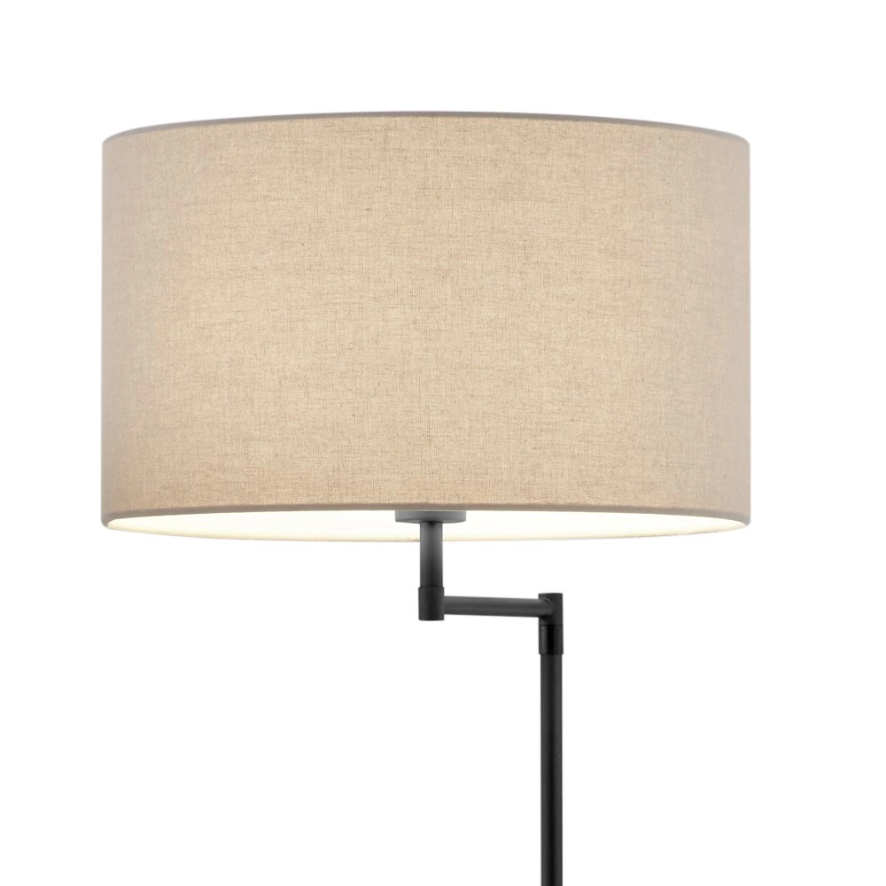 Lampe de lecture Claas Table noir avec du bois marron et gris Trio 4017807423228