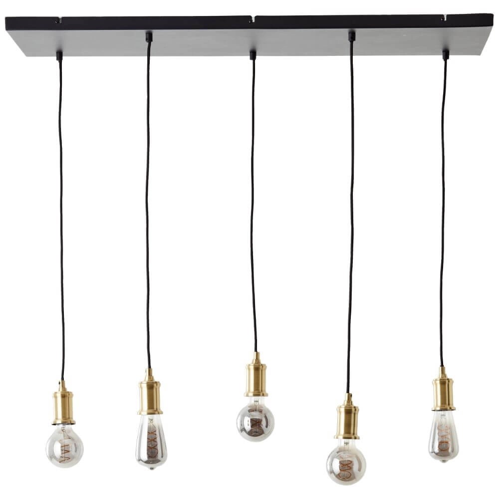 Lampe suspendue Darcia avec 5 pendules Brilliant 4004353411694