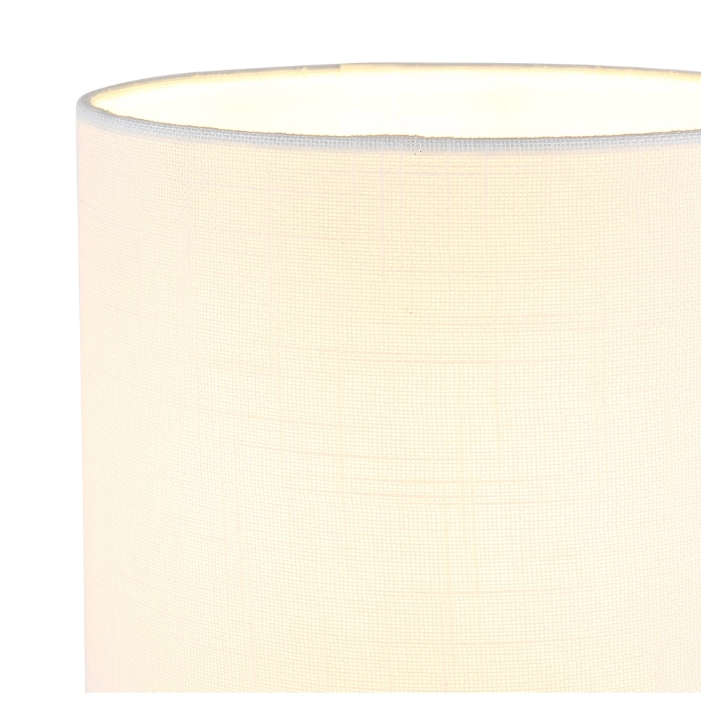 Lampe de table Benson nickel avec capot blanc Globo 9007371566402