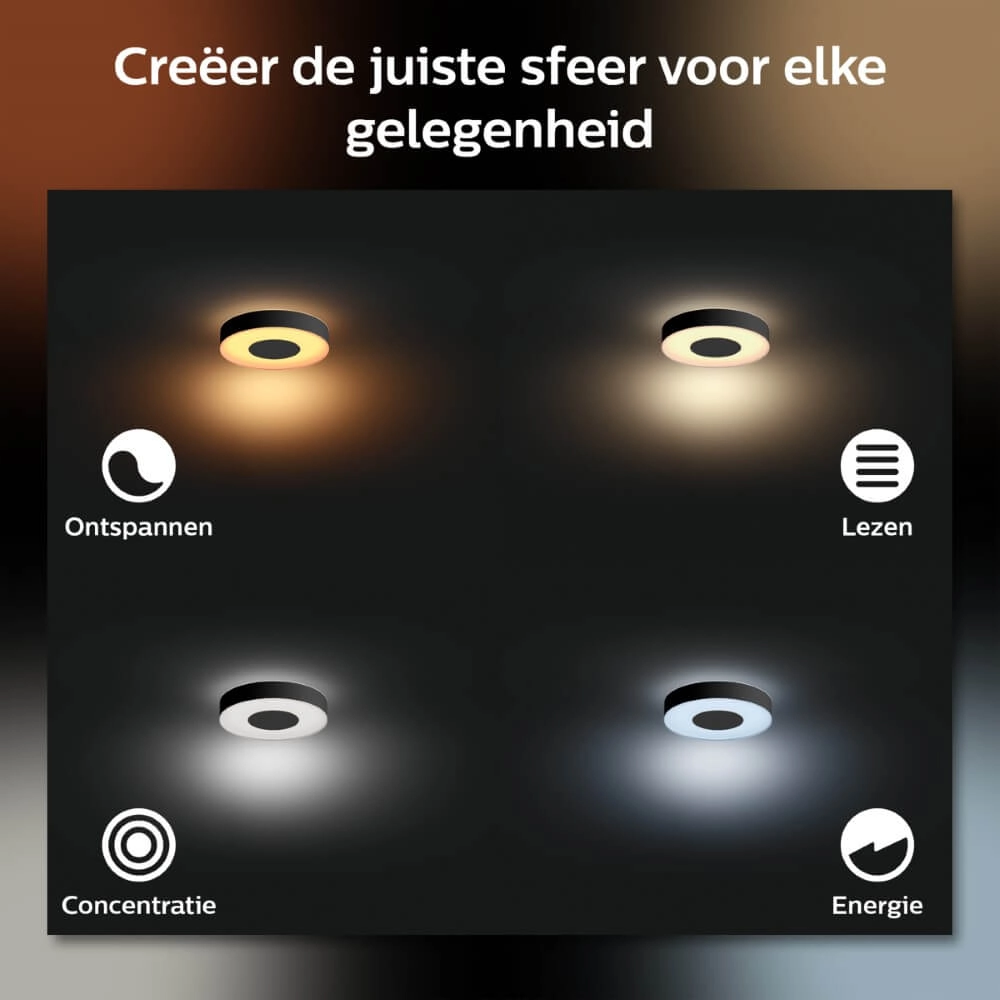 Plafonnier de salle de bain Hue Xamento - White and color Philips 8719514452251