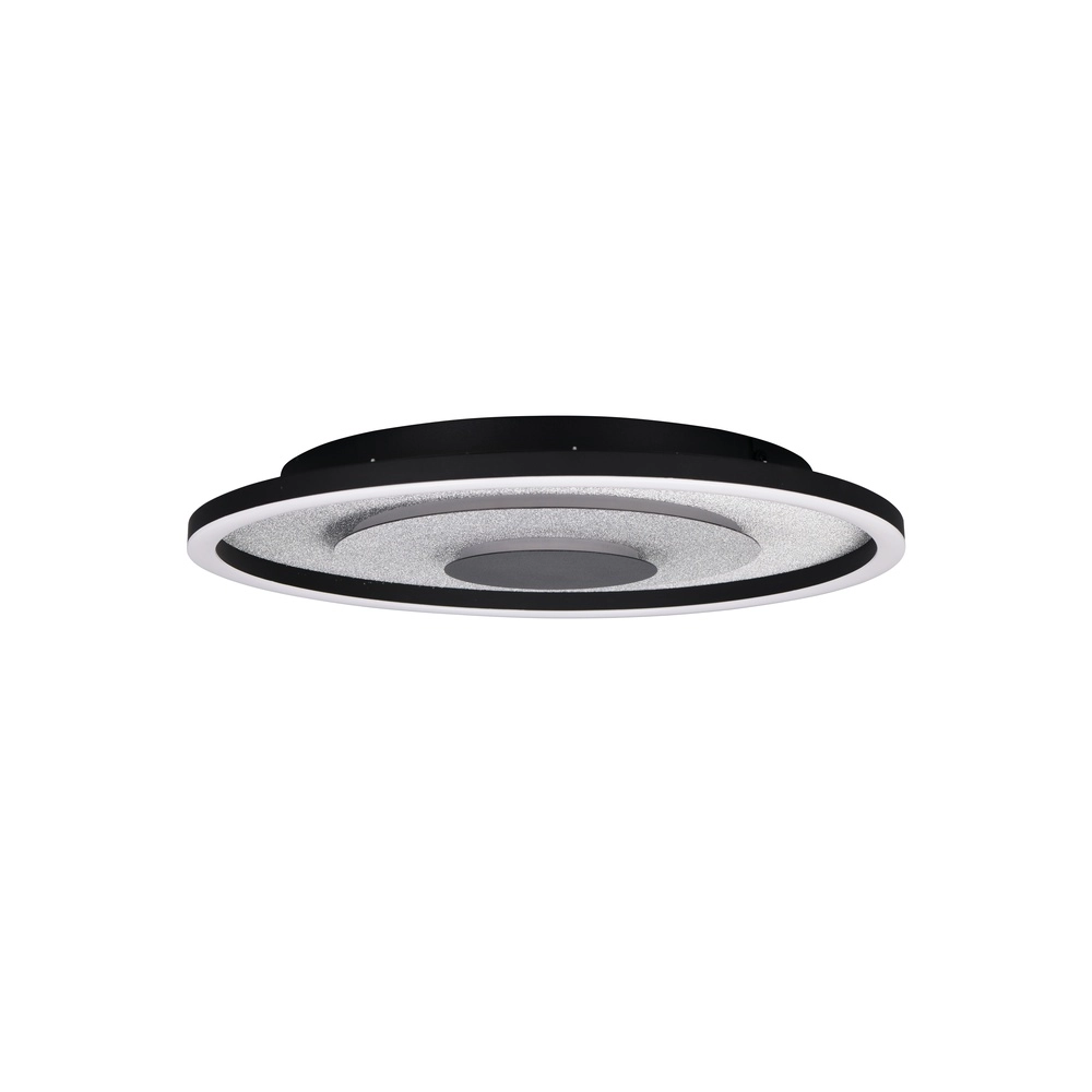 Lampe de plafond Yomo Rond noir Trio 4017807704457