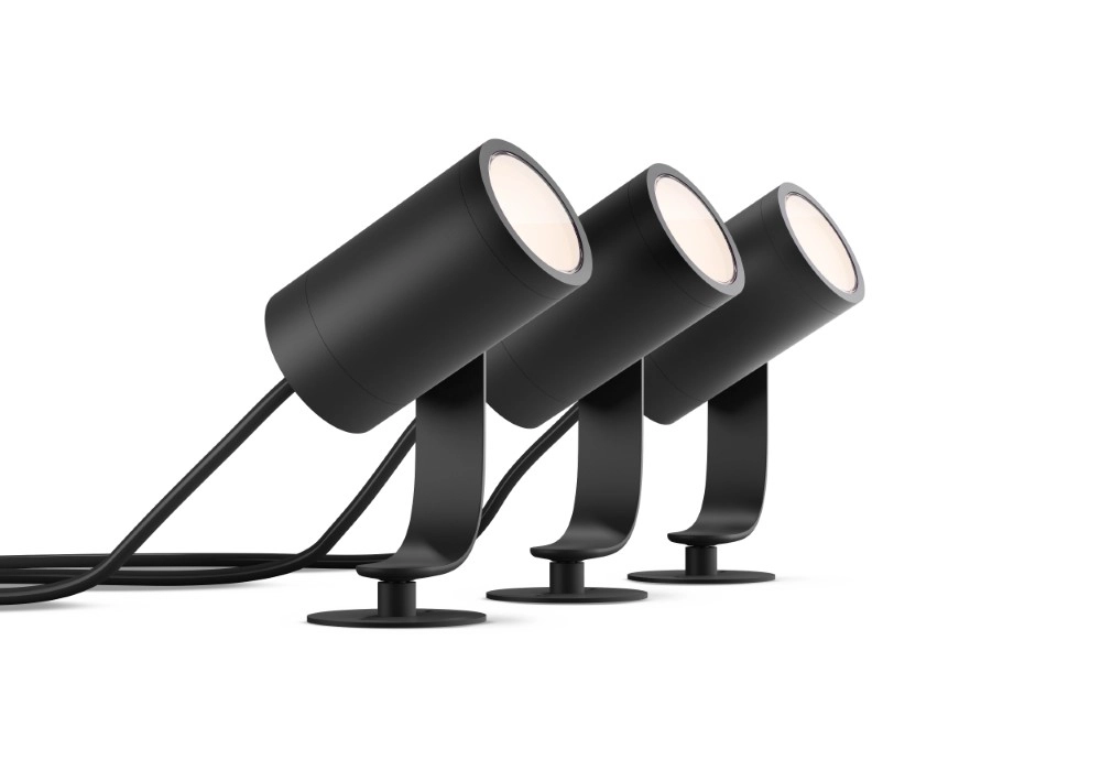 Ensemble de spots de jardin Hue Lily 24 volts - avec 3 spots Philips 8718696167960