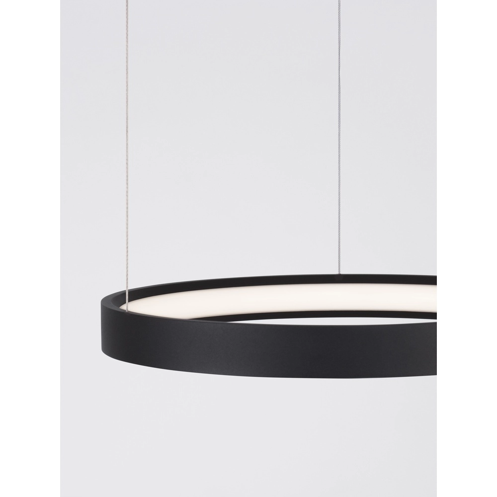 Suspension ronde Perrine noir Ø 40cm Lyora 5212017438379