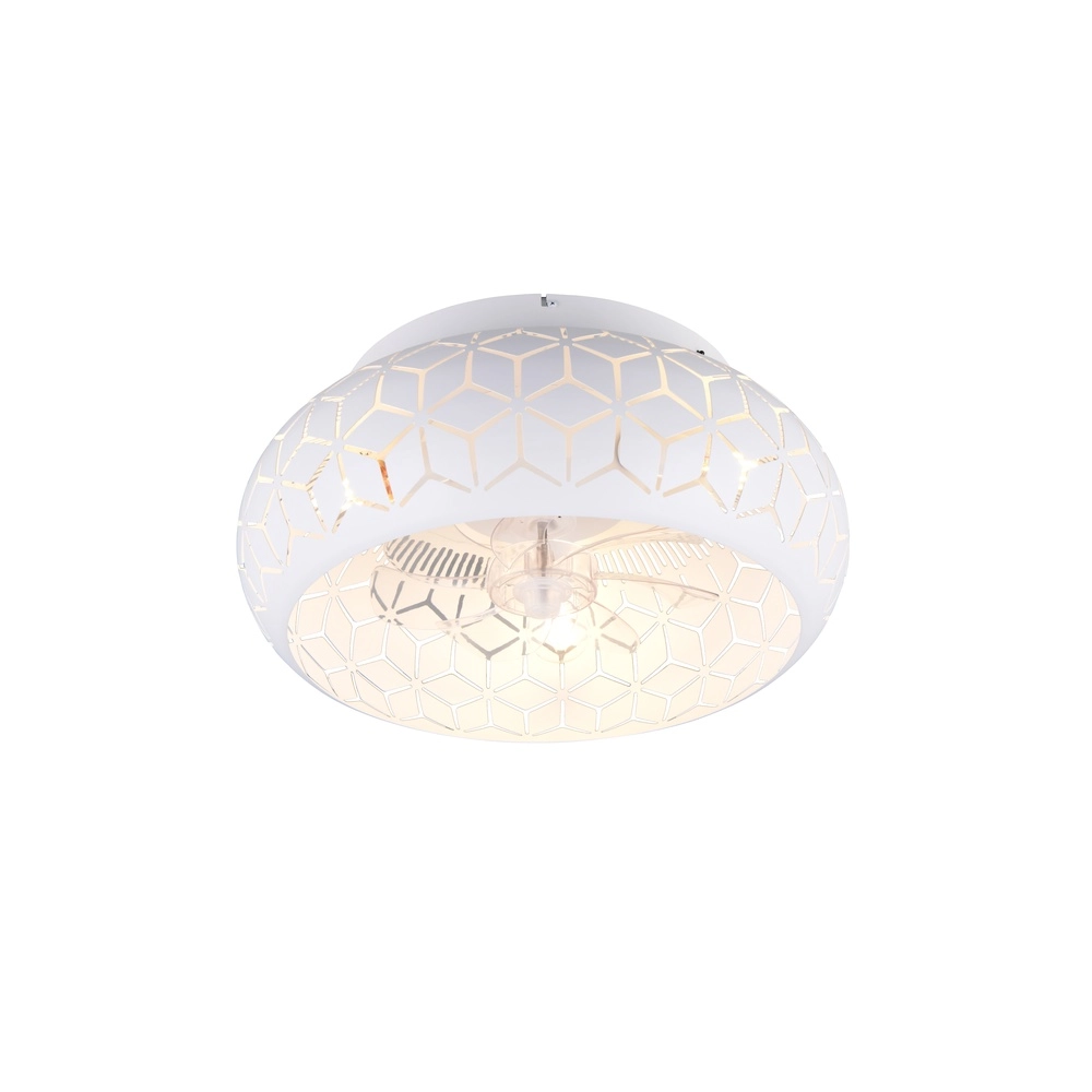 Ventilateur de plafond blanc Bidar excl 3x E27