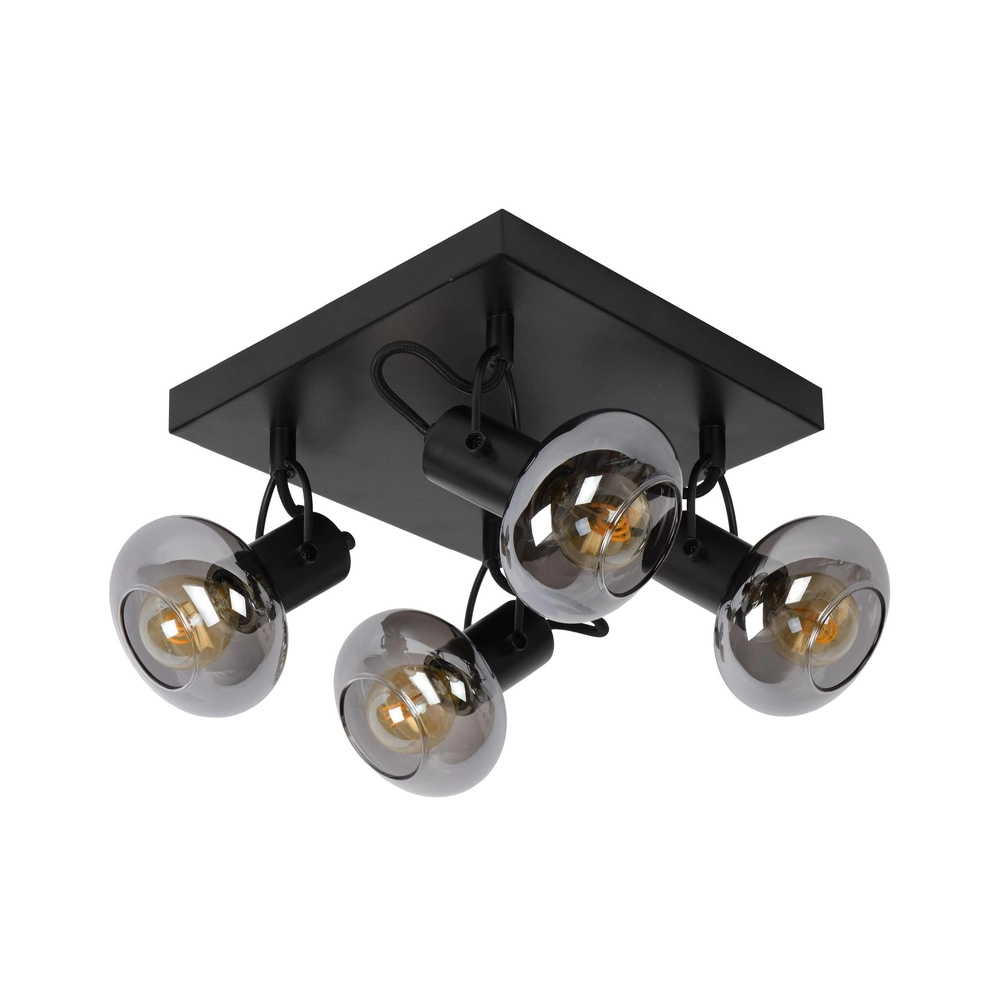 Lampe de plafond Madee Noir à 4 lumières