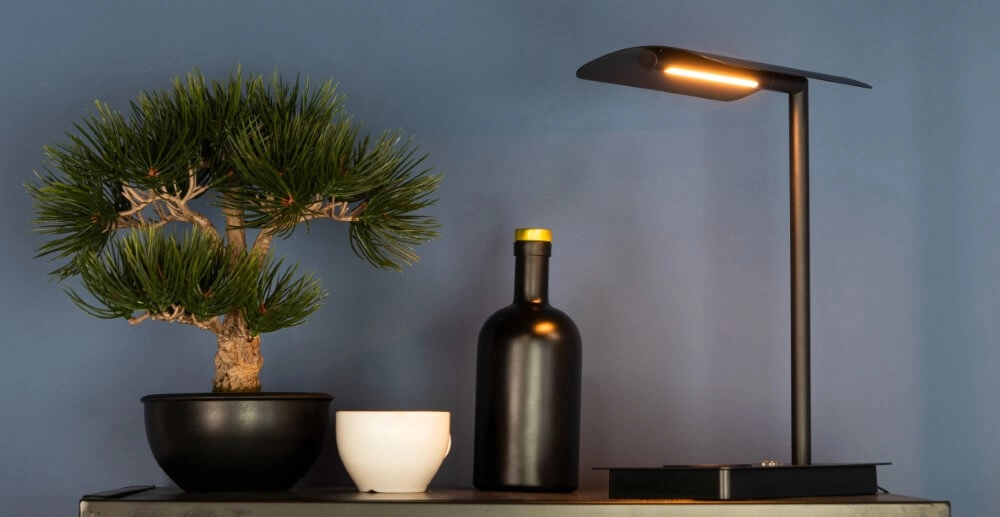 Lampe de bureau noire Arenaza Eglo 9002759998295