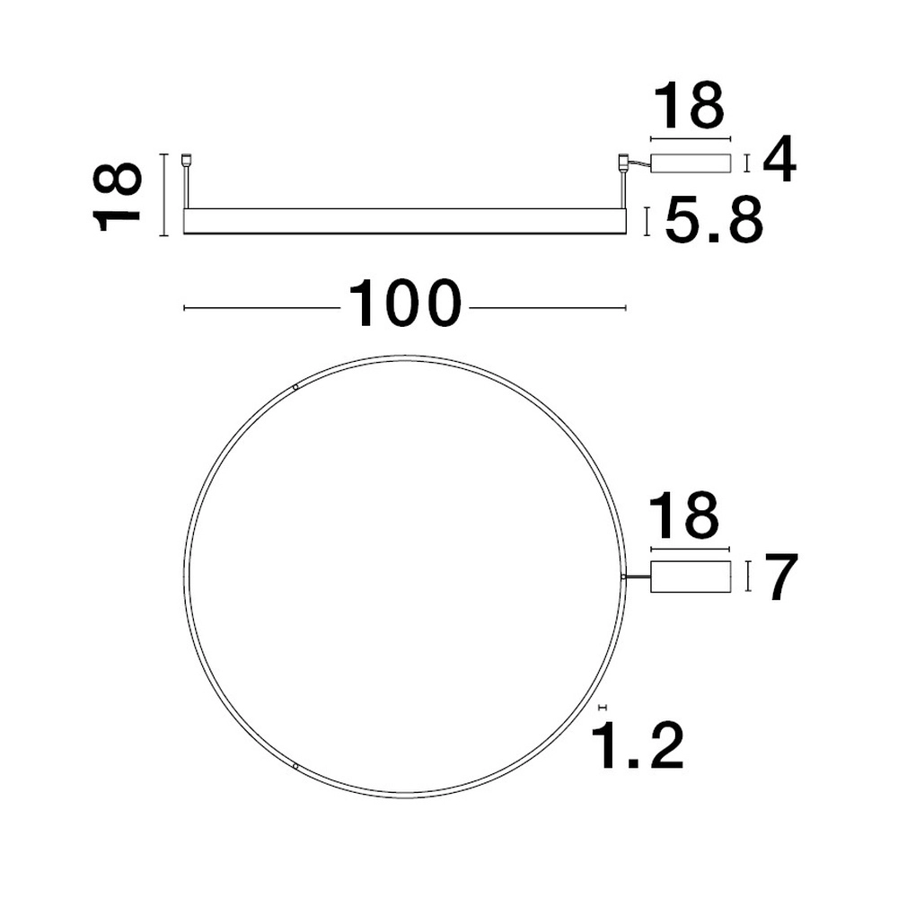 Plafonnier Motif or Ø 100cm Lyora 5212017443014