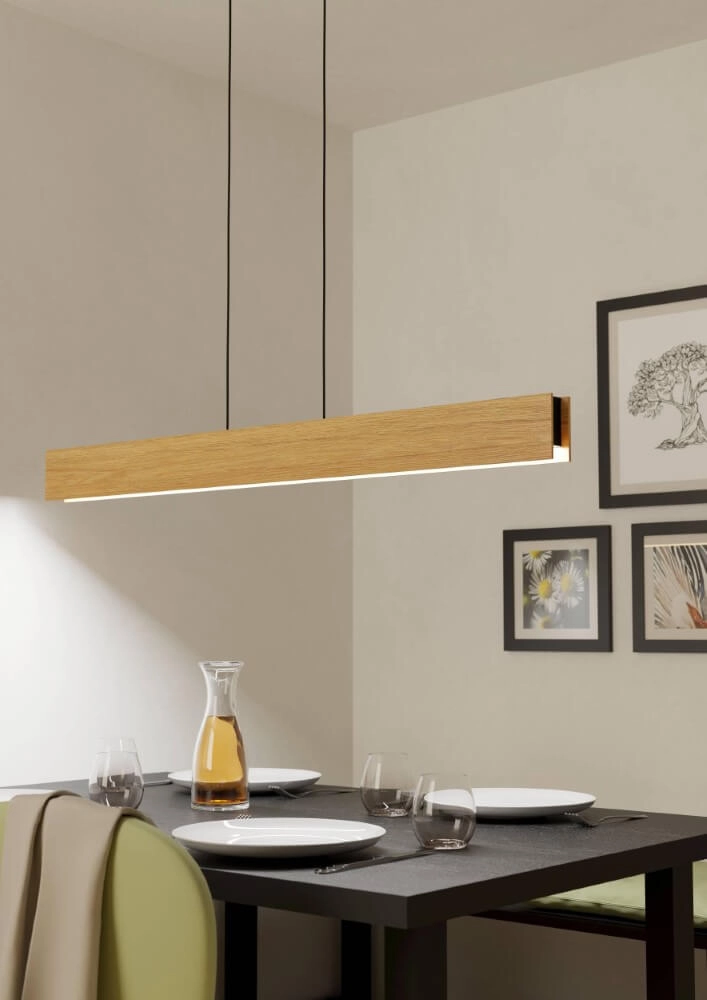 Lampe suspendue en bois Anchorena-Z 123 cm Eglo 9008606243679