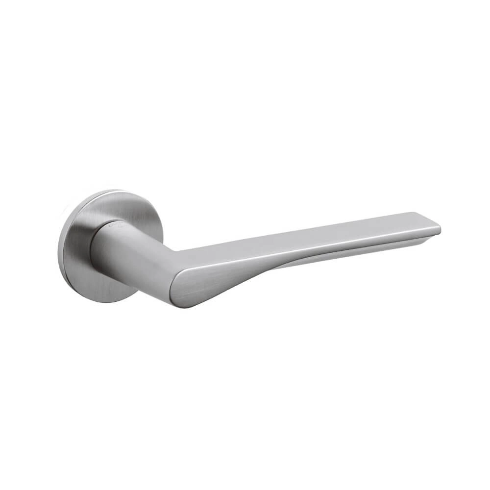 Poignée de porte design Fin chrome mat