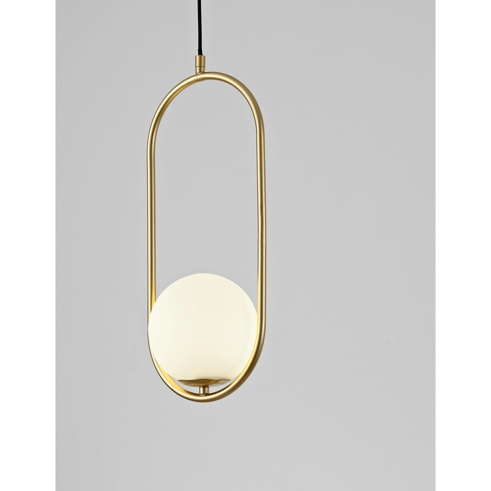 Suspension design Obitar Ovale simple en or Suspension design Obitar Ovale simple en or