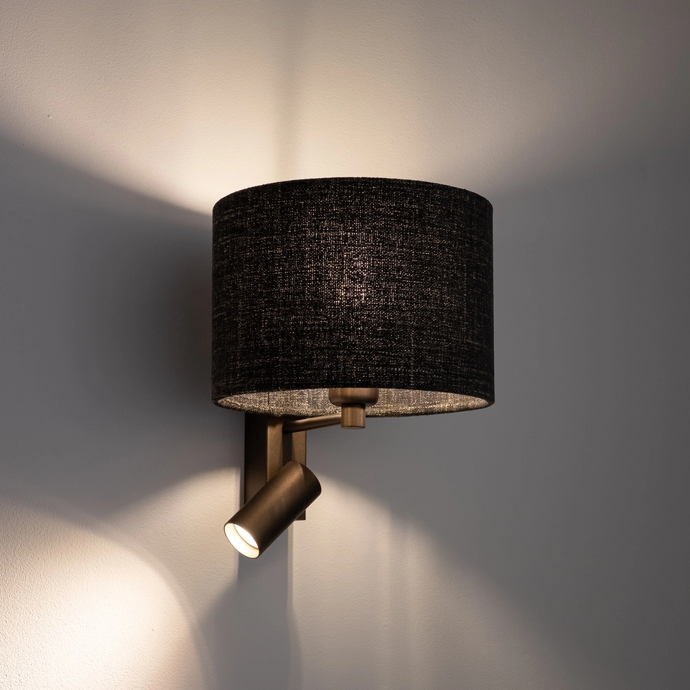 Lampe murale Black Melange Amarela avec abat-jour de lampe Lyora 5903139116619